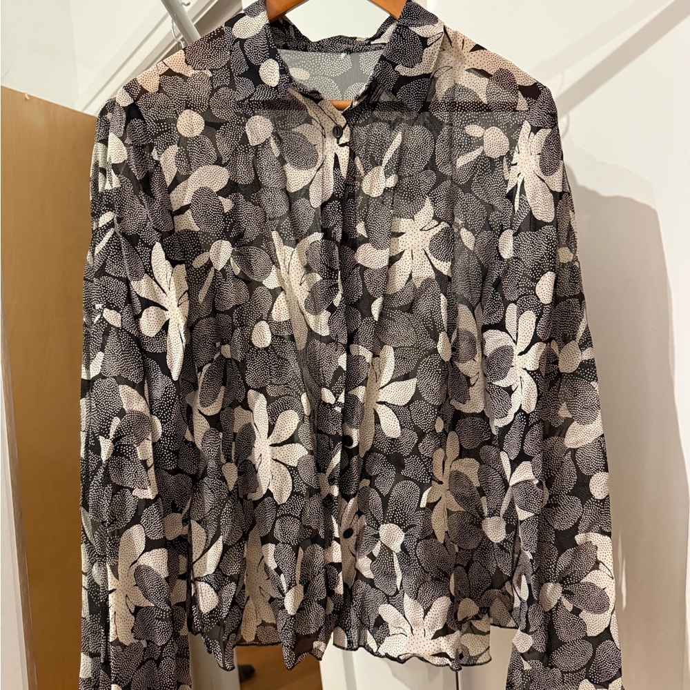 Floral Sheer Blouse